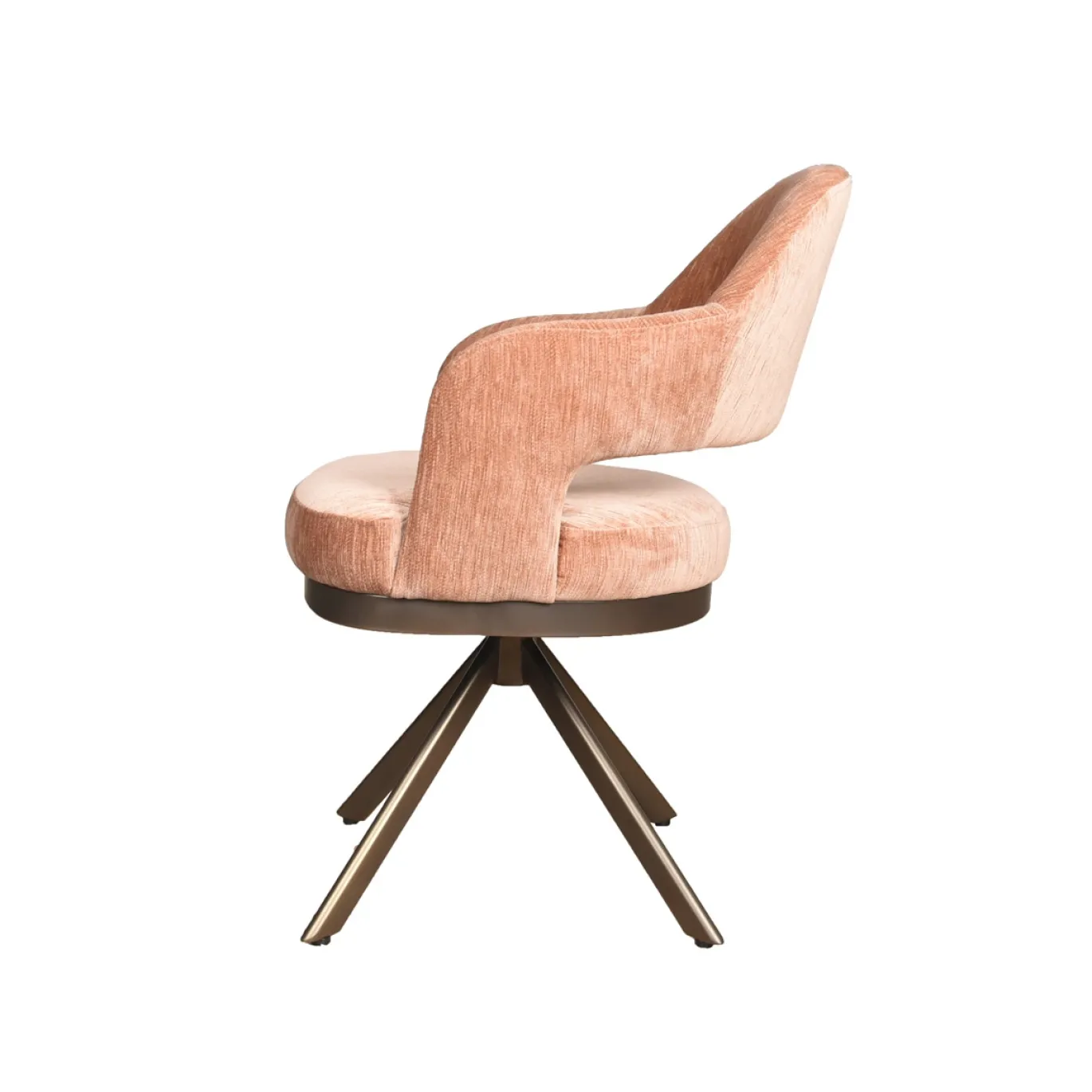 Eetkamerstoel Firenze Be Straight Mocca Mousse Venus Draaibaar Anodic