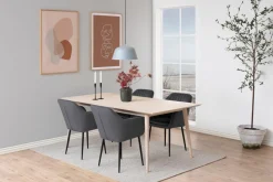 Eetkamerstoel Fiska Met Armleuning Donkergrijs - Giga Living