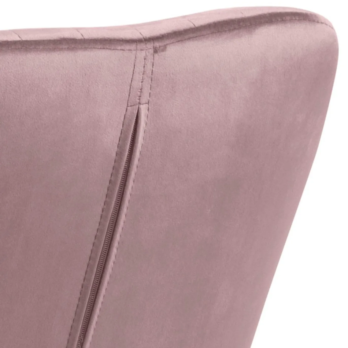 Eetkamerstoel Fiska Met Armleuning Dusty Rose/zwart - Giga Living