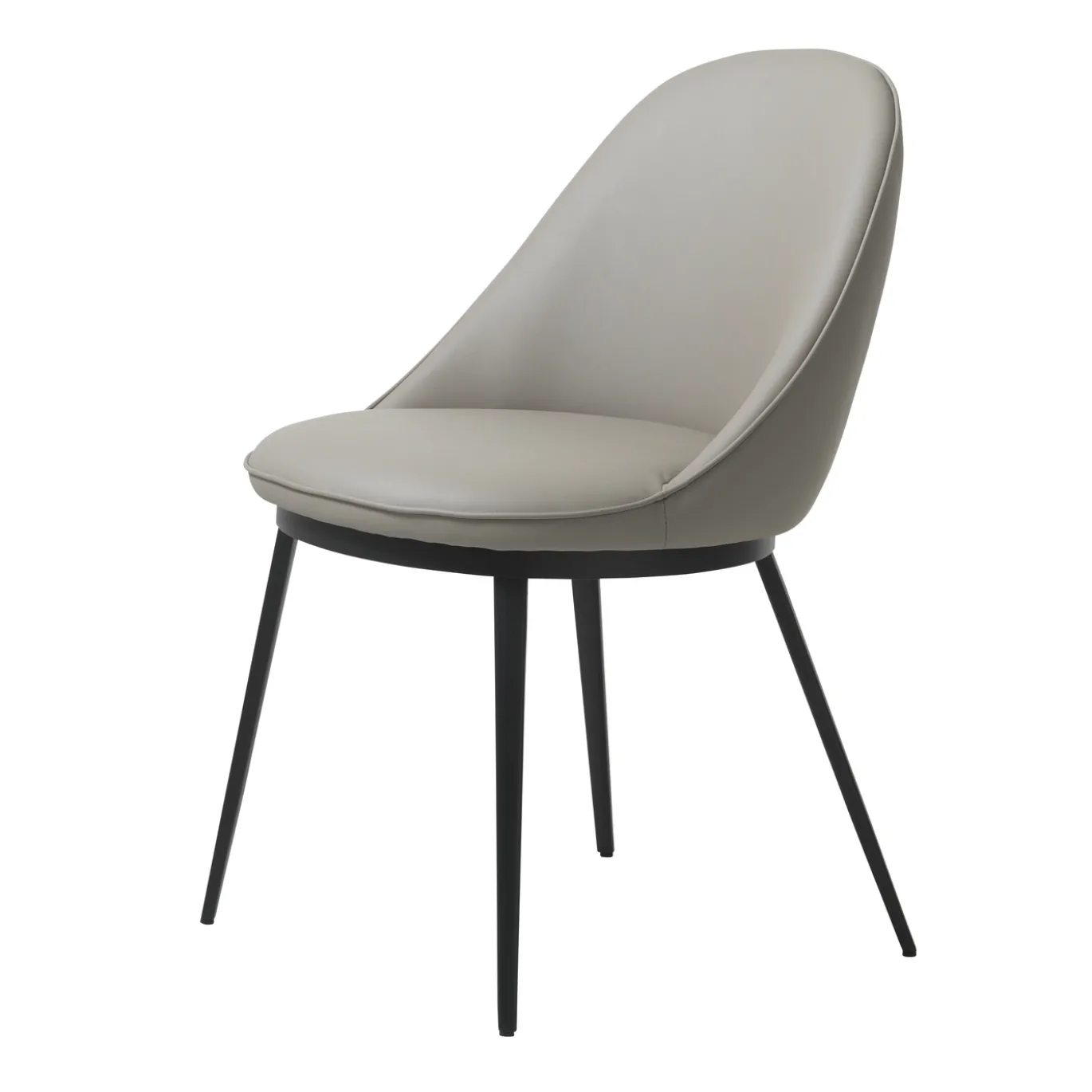 Eetkamerstoel Gain Taupe Faux Leather - Giga Living