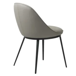 Eetkamerstoel Gain Taupe Faux Leather - Giga Living