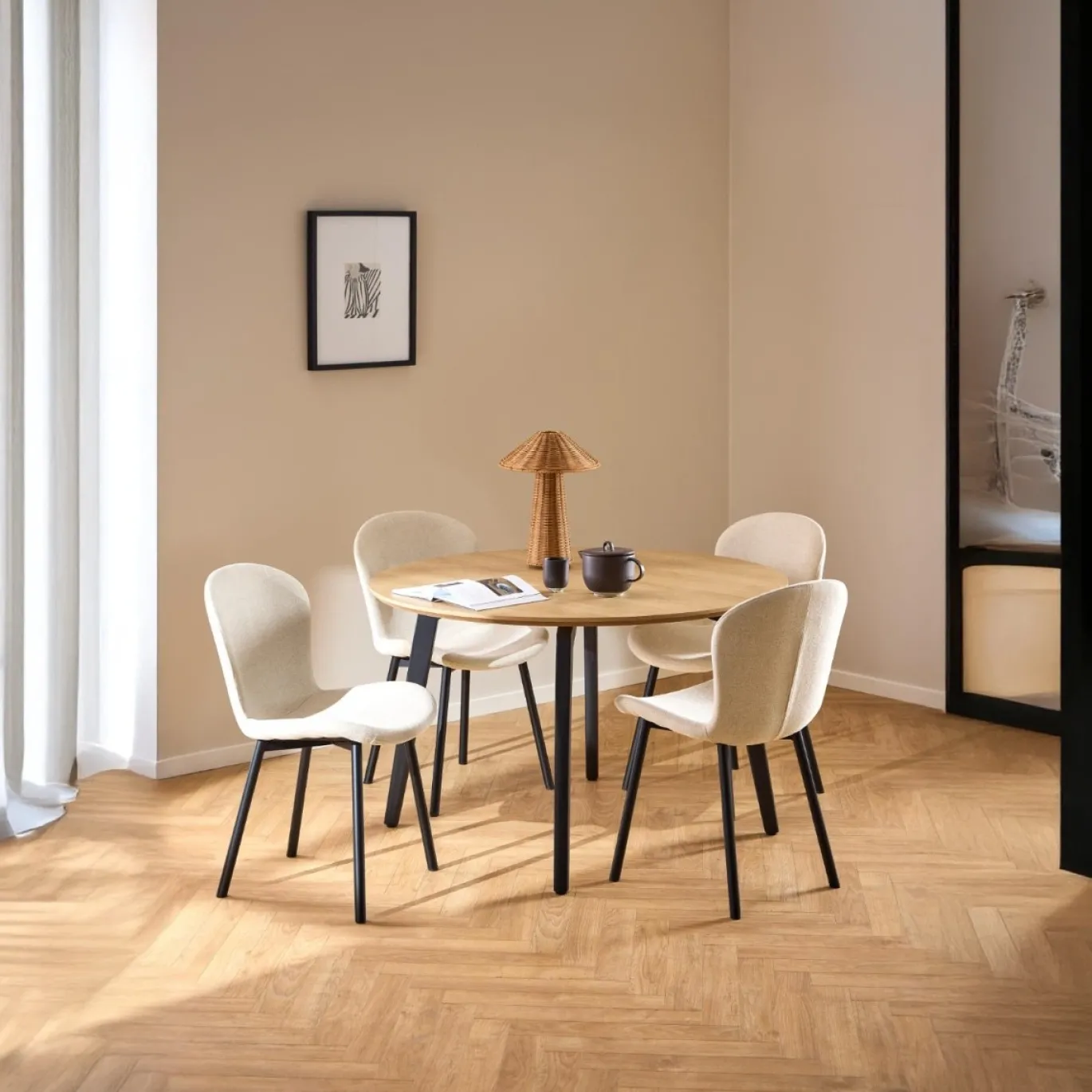 Eetkamerstoel Galtor Beige Apia - Giga Living