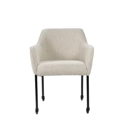 Eetkamerstoel Gianni Beige Copenhagen Met Wielen - Giga Meubel