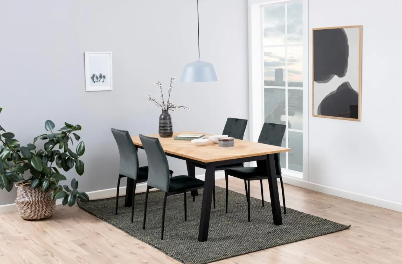 Eetkamerstoel Grondal Donkergrijs Dublin - Giga Living