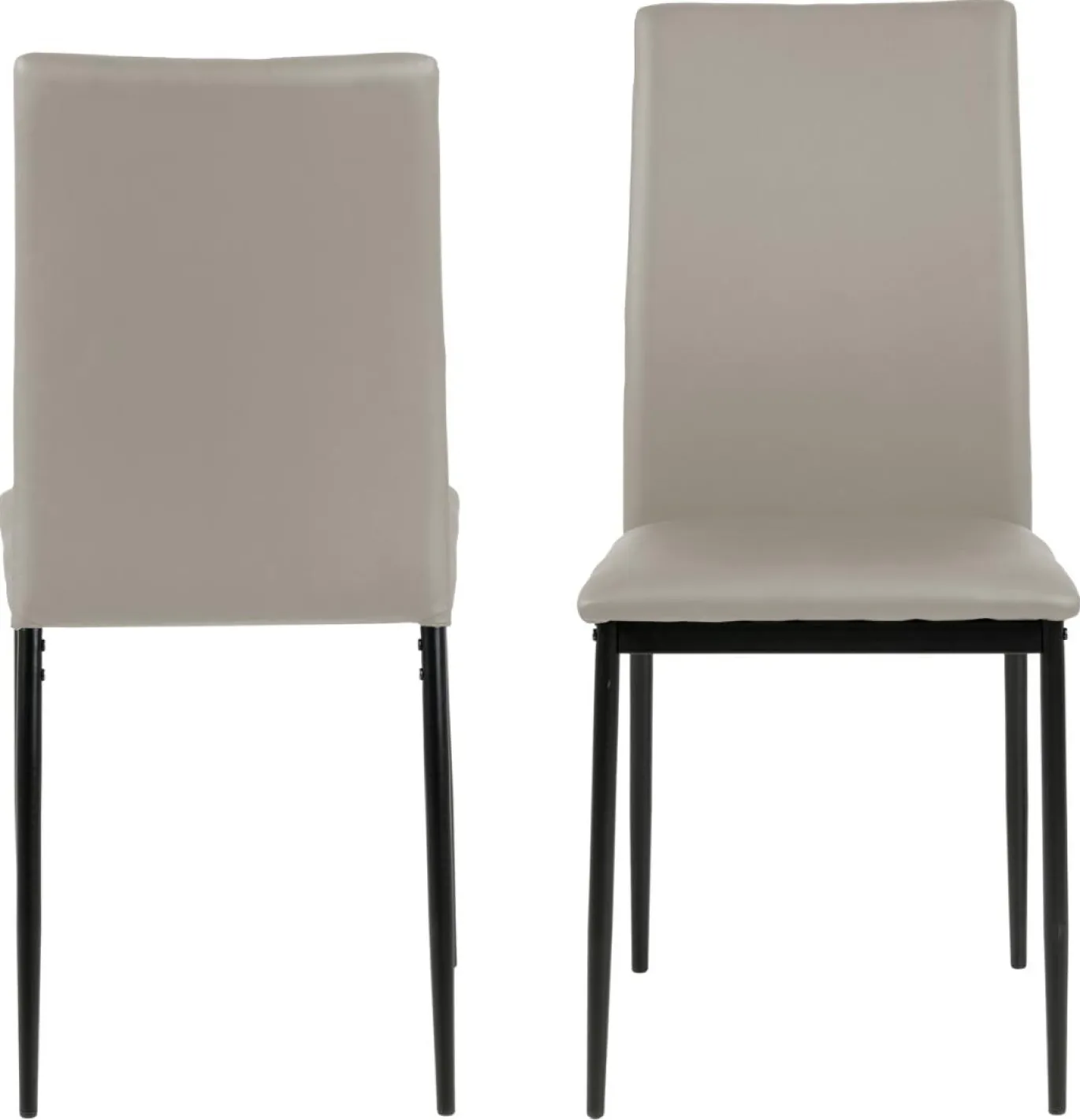 Eetkamerstoel Grondal Taupe Pu - Giga Living