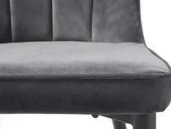 Eetkamerstoel Hudson Grijs Velvet - Giga Living