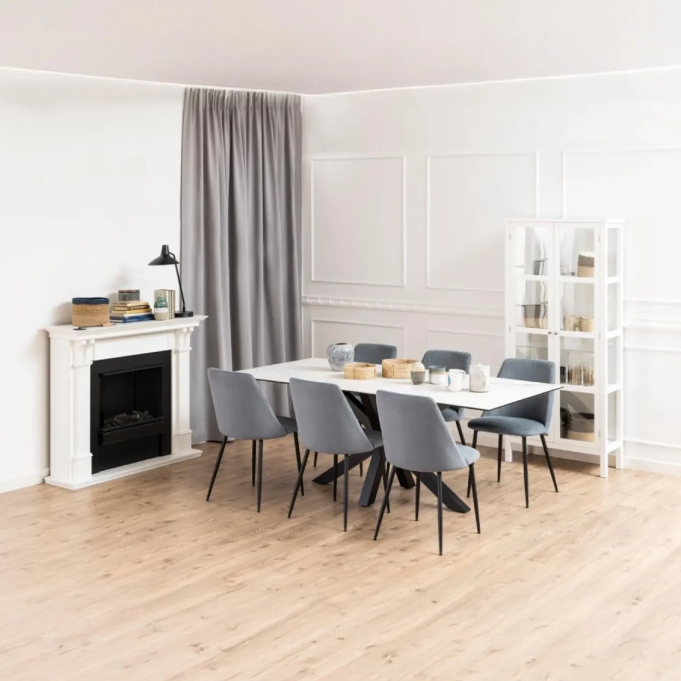 Eetkamerstoel Ingel Grijs Loyd - Giga Living