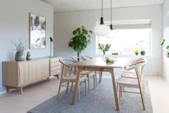 Eetkamerstoel Irenka Met Armleuning Paper Plaits Off White - Giga Living