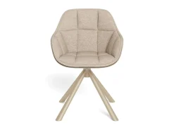Eetkamerstoel Ivar Cona Beige Draaibaar Set van 2 - Giga Living