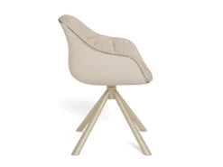 Eetkamerstoel Ivar Cona Beige Draaibaar Set van 2 - Giga Living