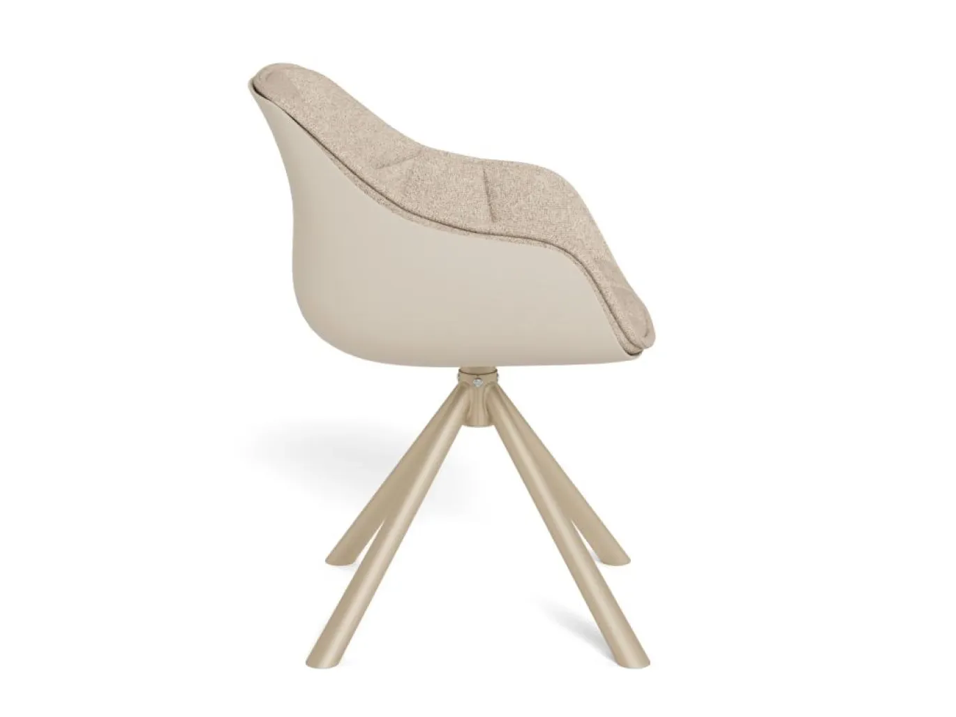 Eetkamerstoel Ivar Cona Beige Draaibaar Set van 2 - Giga Living