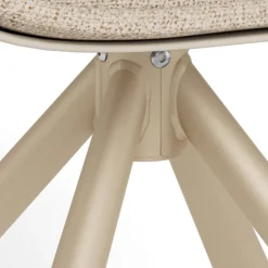 Eetkamerstoel Ivar Cona Beige Draaibaar Set van 2 - Giga Living