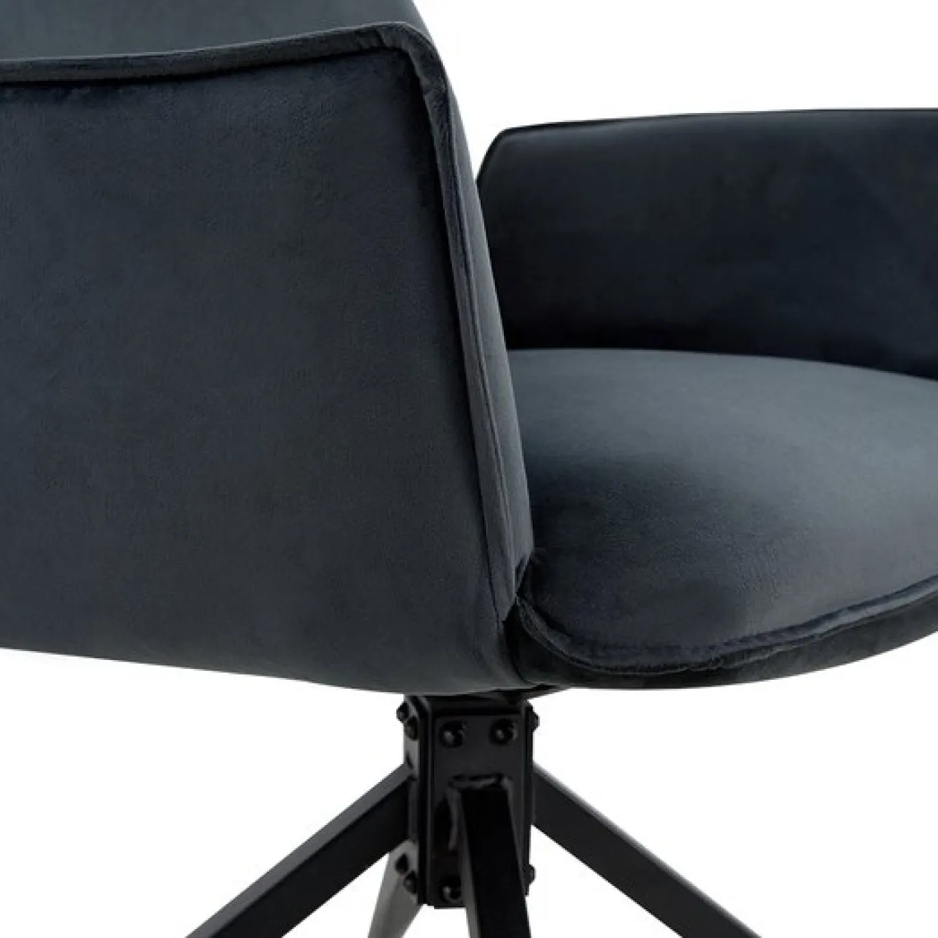 Eetkamerstoel Jill Velvet Charcoal - Giga Meubel