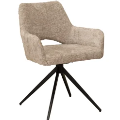 Eetkamerstoel Josh Beige Draaibaar - Giga Meubel