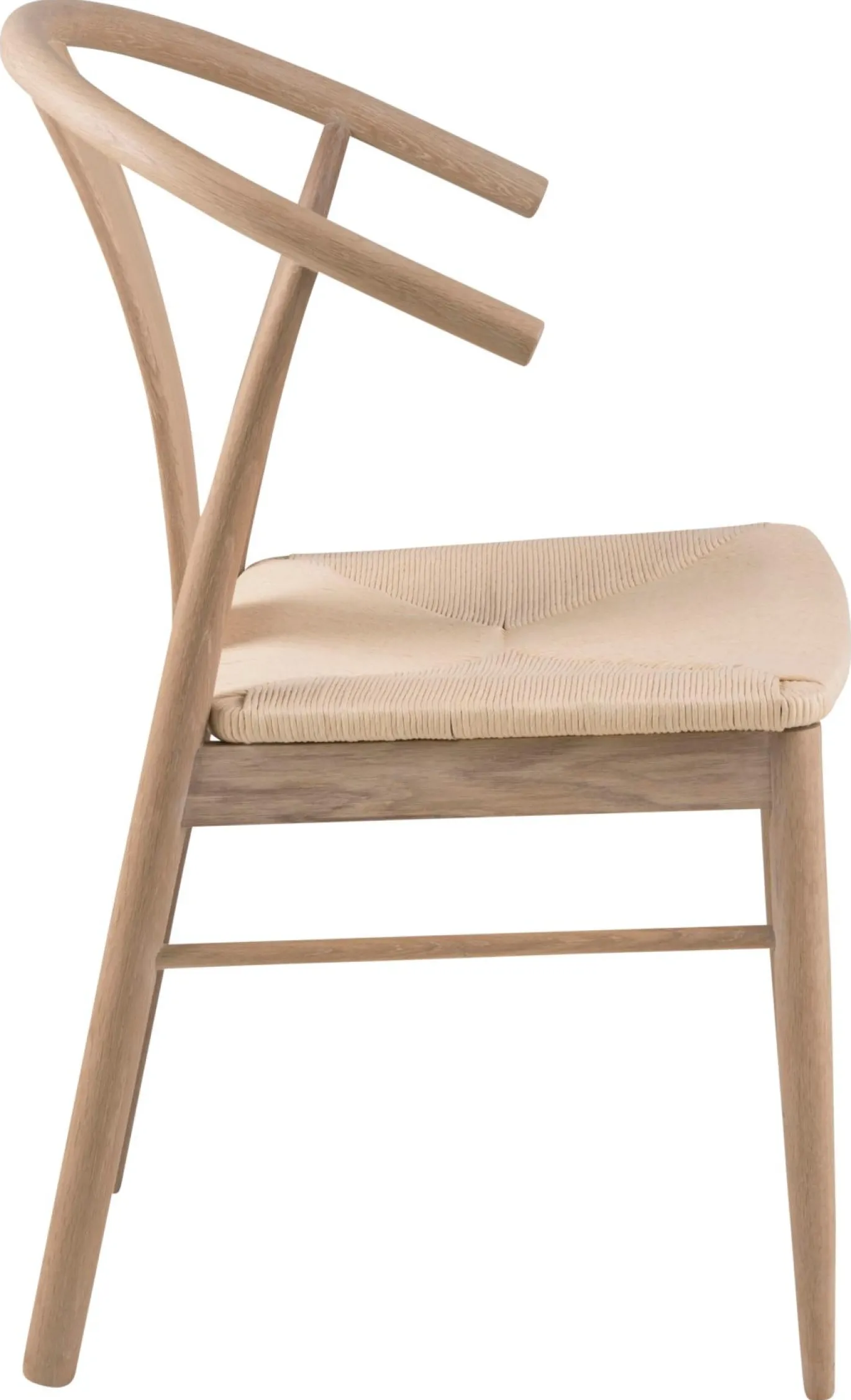 Eetkamerstoel Julen Met Armleuning Paper Plaits Off White - Giga Living