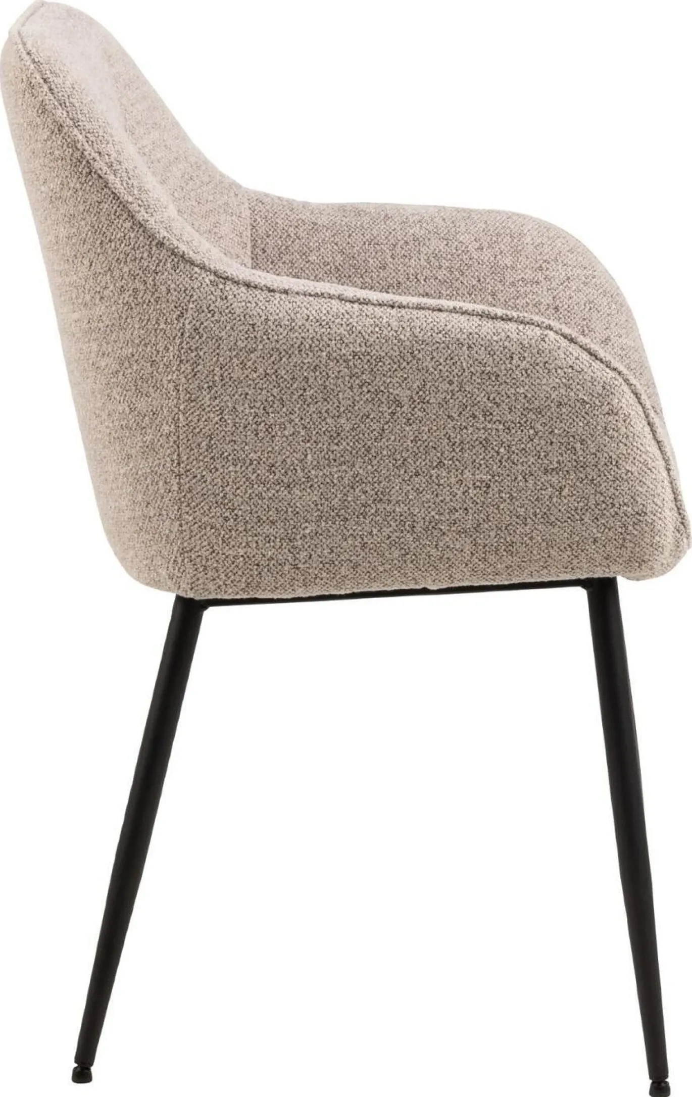 Eetkamerstoel Kelvin Met Armleuning Beige - Giga Living