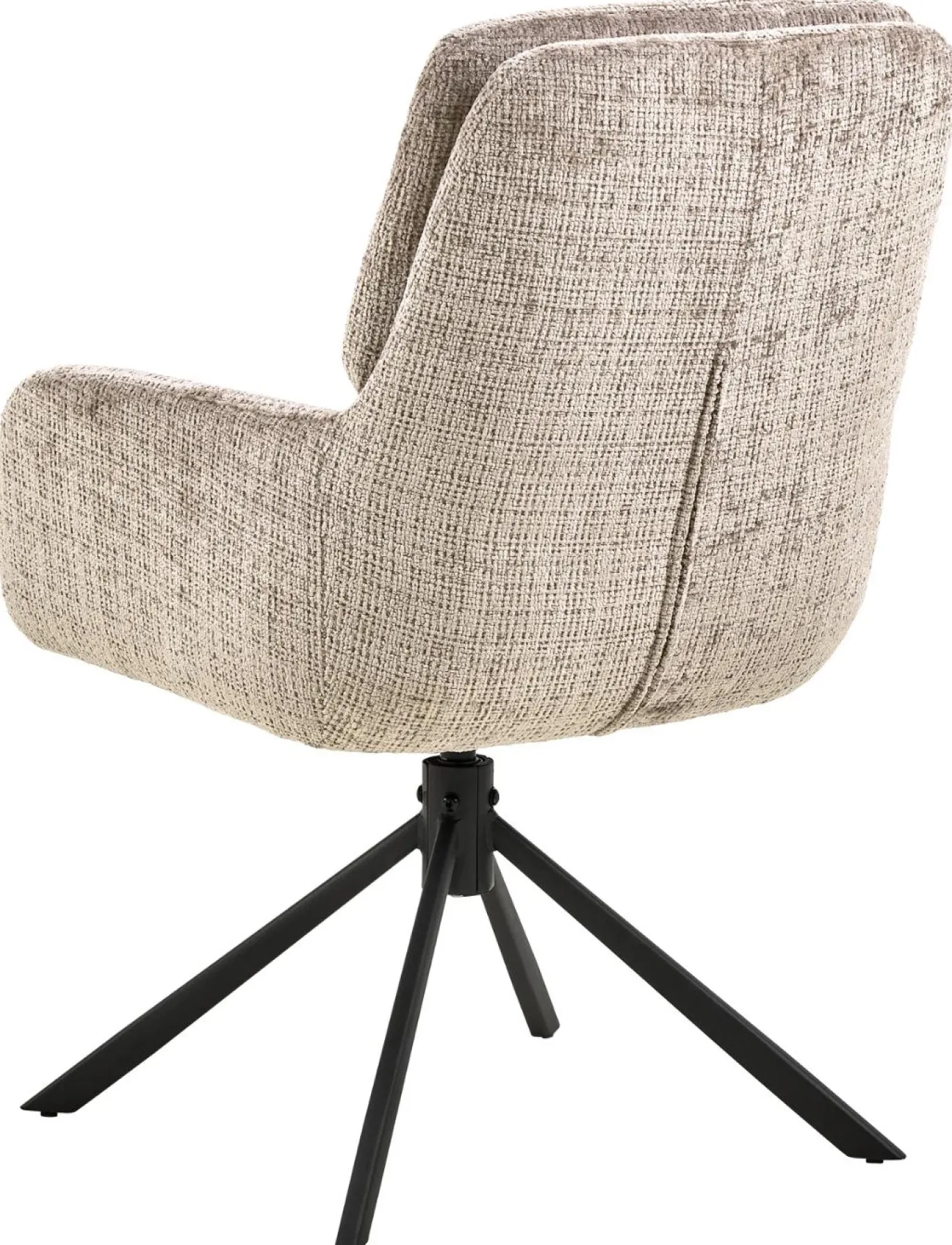 Eetkamerstoel Kieran Met Armleuning Juto Beige Set van 2 - Giga Living