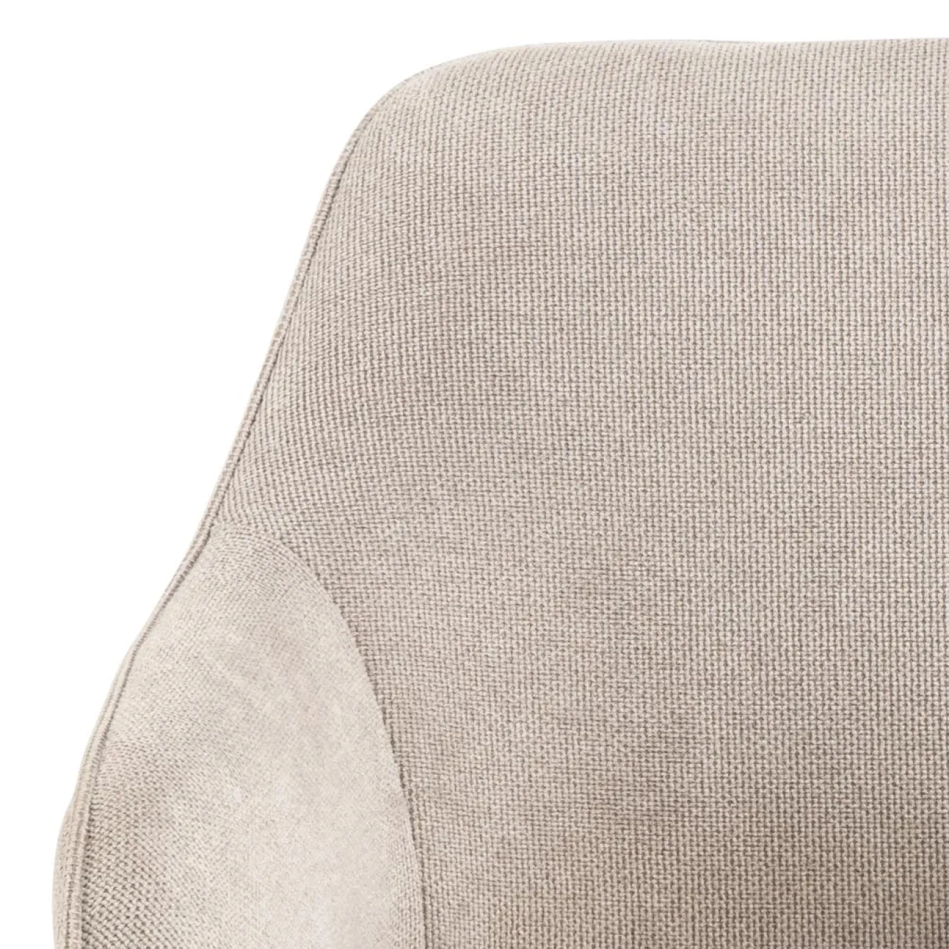 Eetkamerstoel Klaasje met Armleuning Beige - Giga Living
