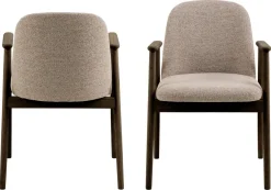 Eetkamerstoel Leonie Met Armleuning Beige Monza - Giga Living