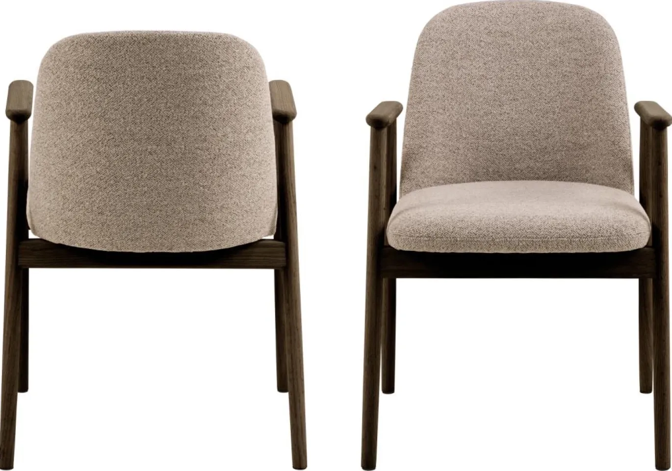 Eetkamerstoel Leonie Met Armleuning Beige Monza - Giga Living