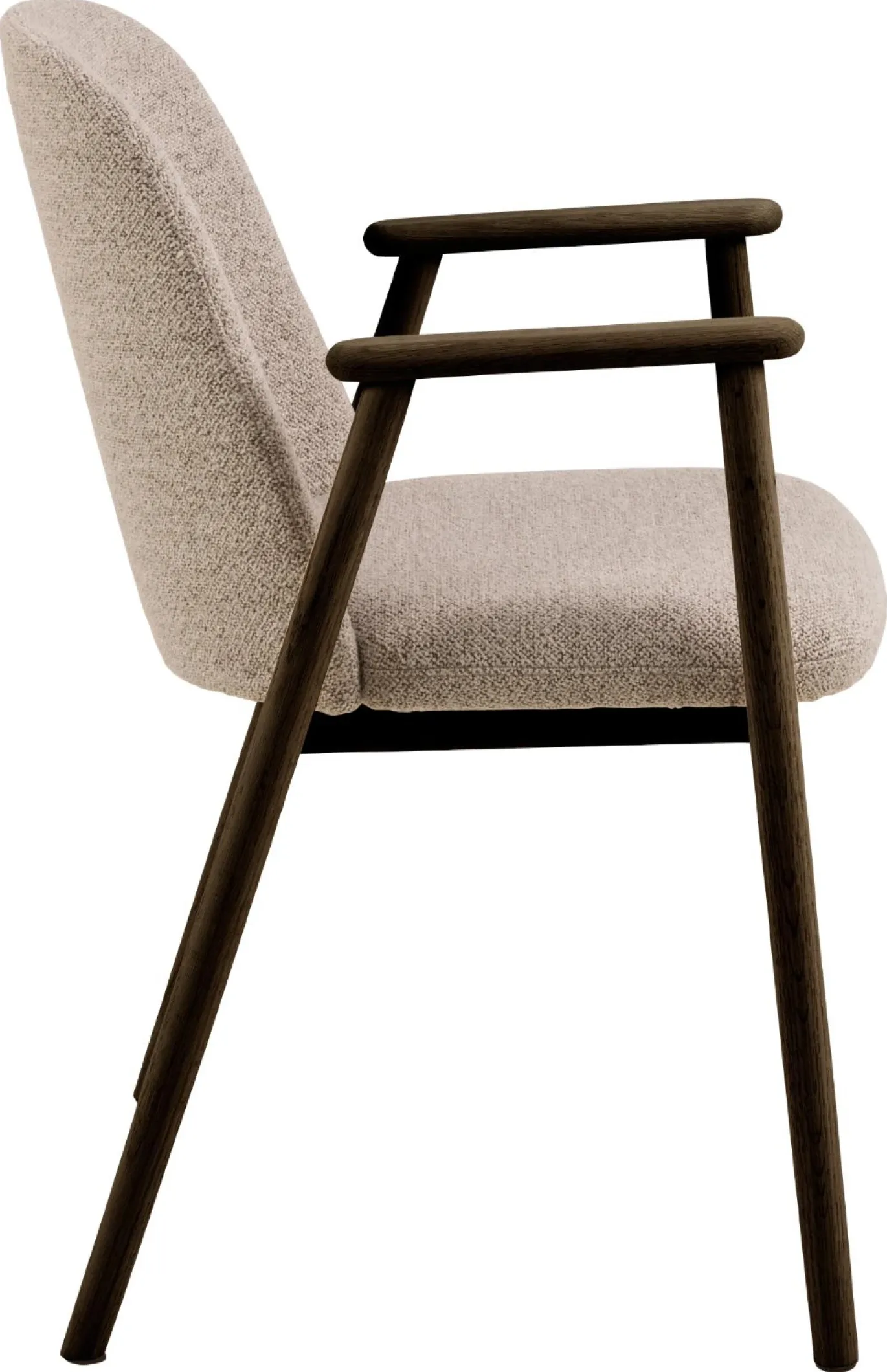 Eetkamerstoel Leonie Met Armleuning Beige Monza - Giga Living