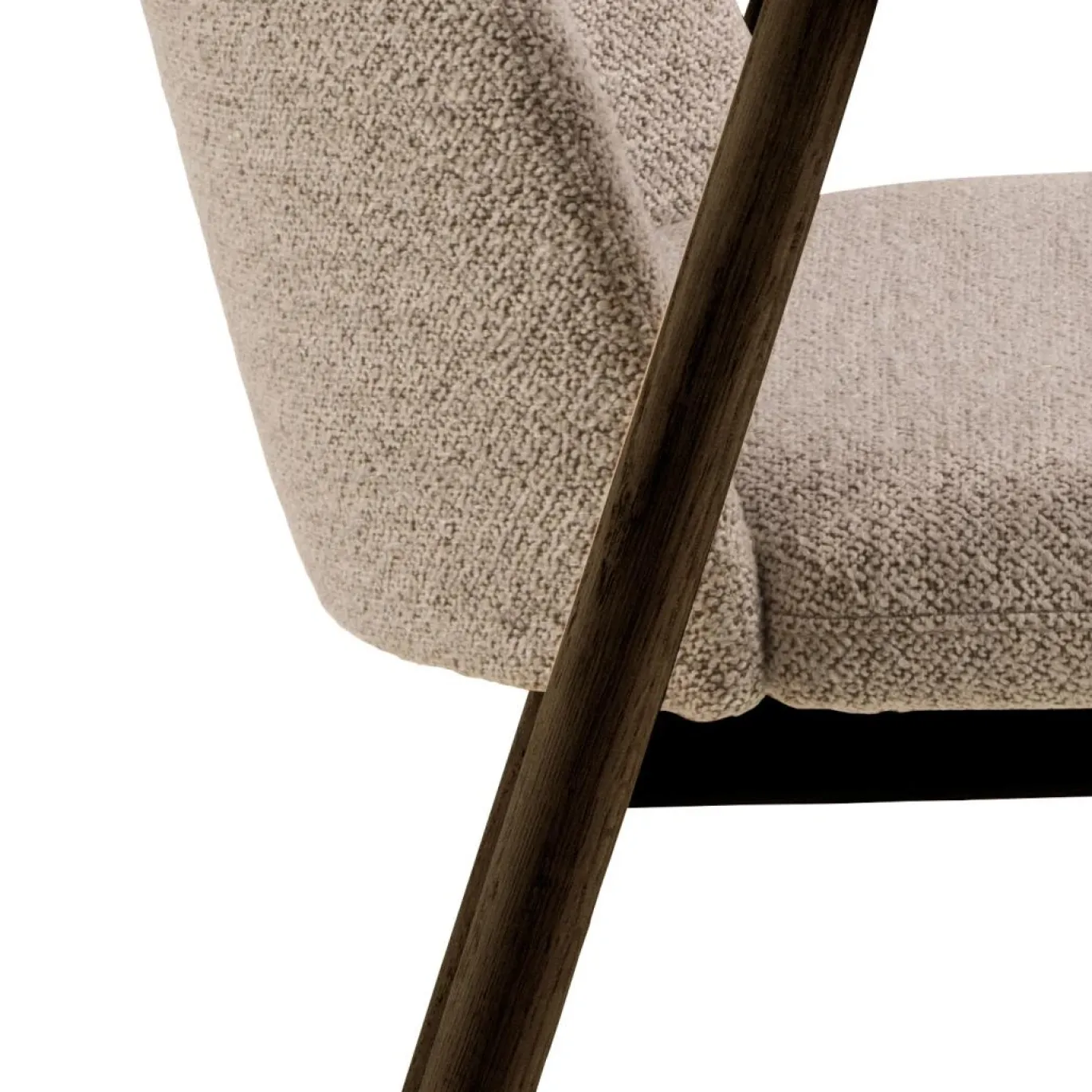 Eetkamerstoel Leonie Met Armleuning Beige Monza - Giga Living