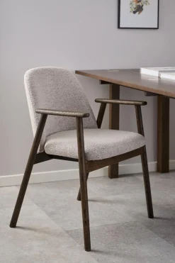 Eetkamerstoel Leonie Met Armleuning Beige Monza - Giga Living