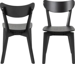 Eetkamerstoel Levi Eiken Fineer Zwart - Giga Living