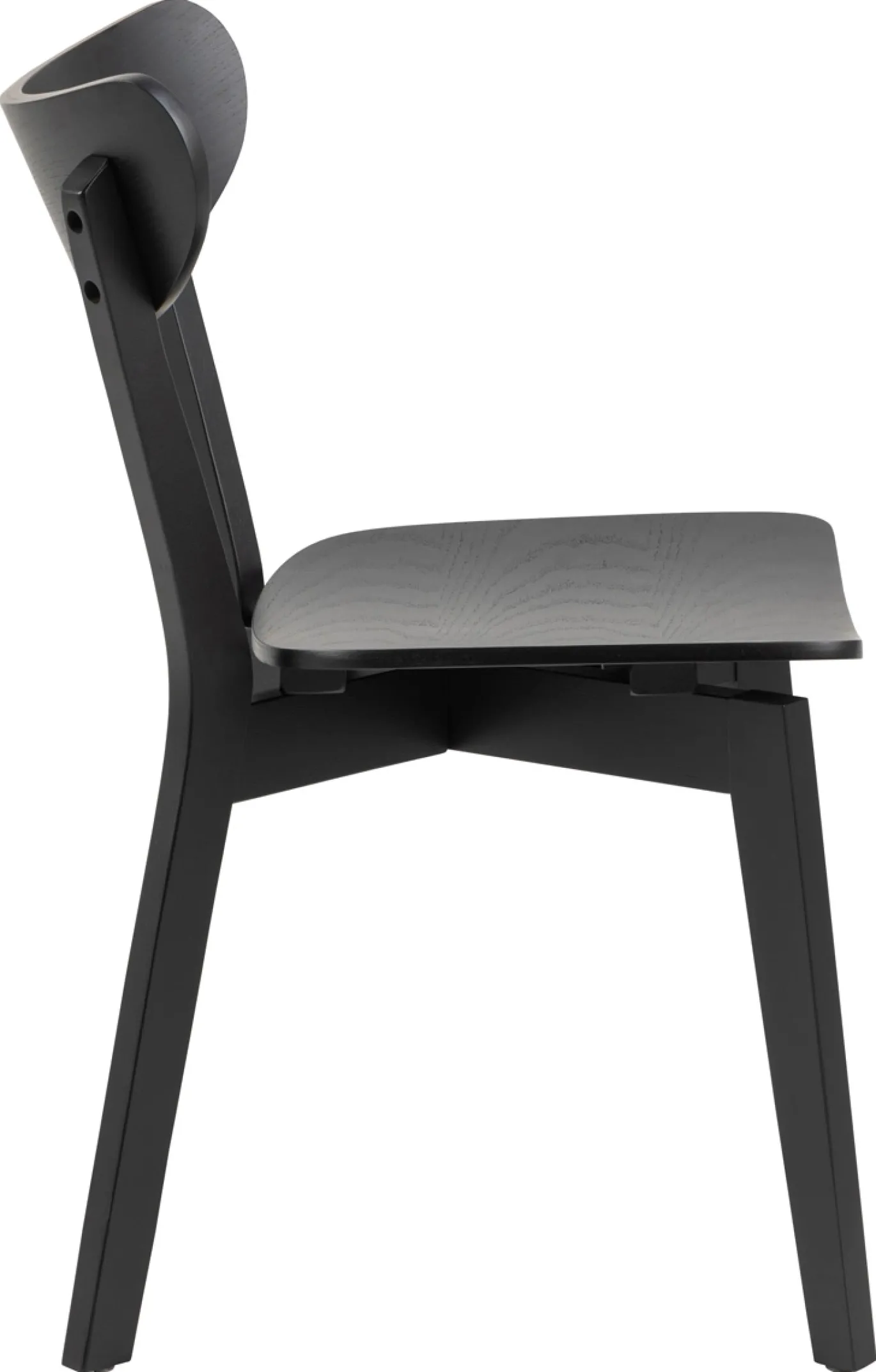 Eetkamerstoel Levi Eiken Fineer Zwart - Giga Living