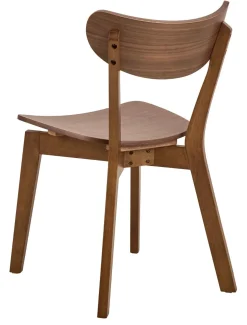 Eetkamerstoel Levi Walnut Fineer Mat - Giga Living
