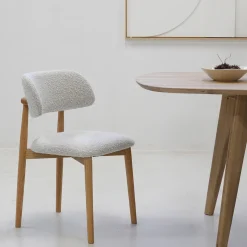 Eetkamerstoel Lexi Beige Eiken - Giga Meubel