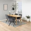 Eetkamerstoel Lida Met Armleuning Donkergrijs - Giga Living