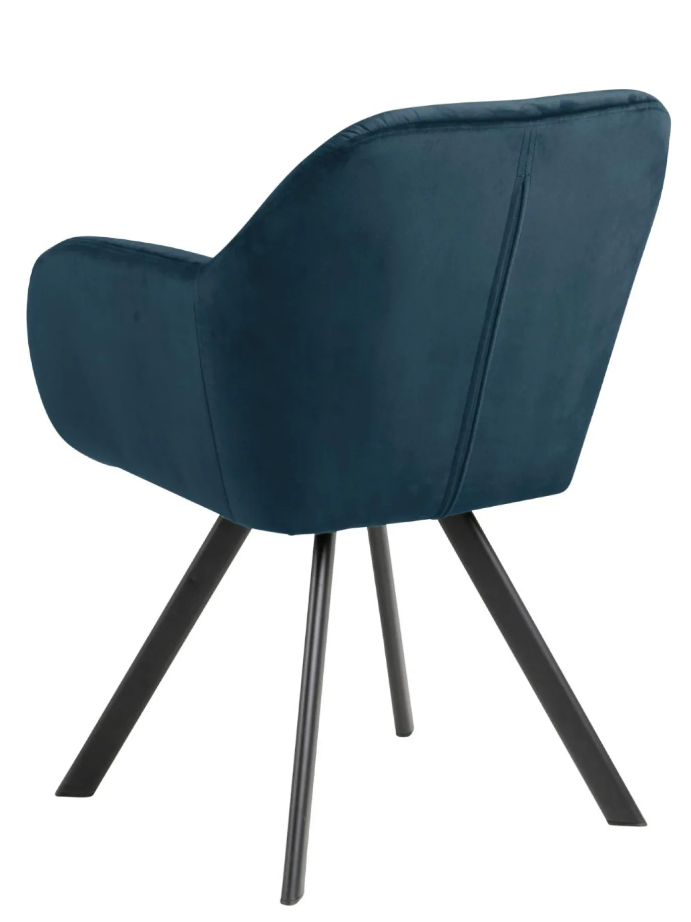 Eetkamerstoel Lida Met Armleuning Navy Blauw - Giga Living