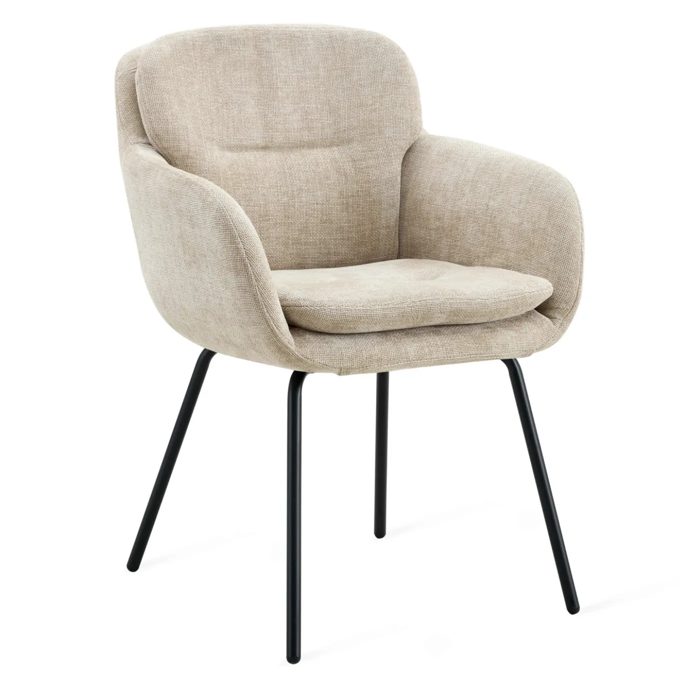 Eetkamerstoel Livia Naturel Taupe - Giga Meubel