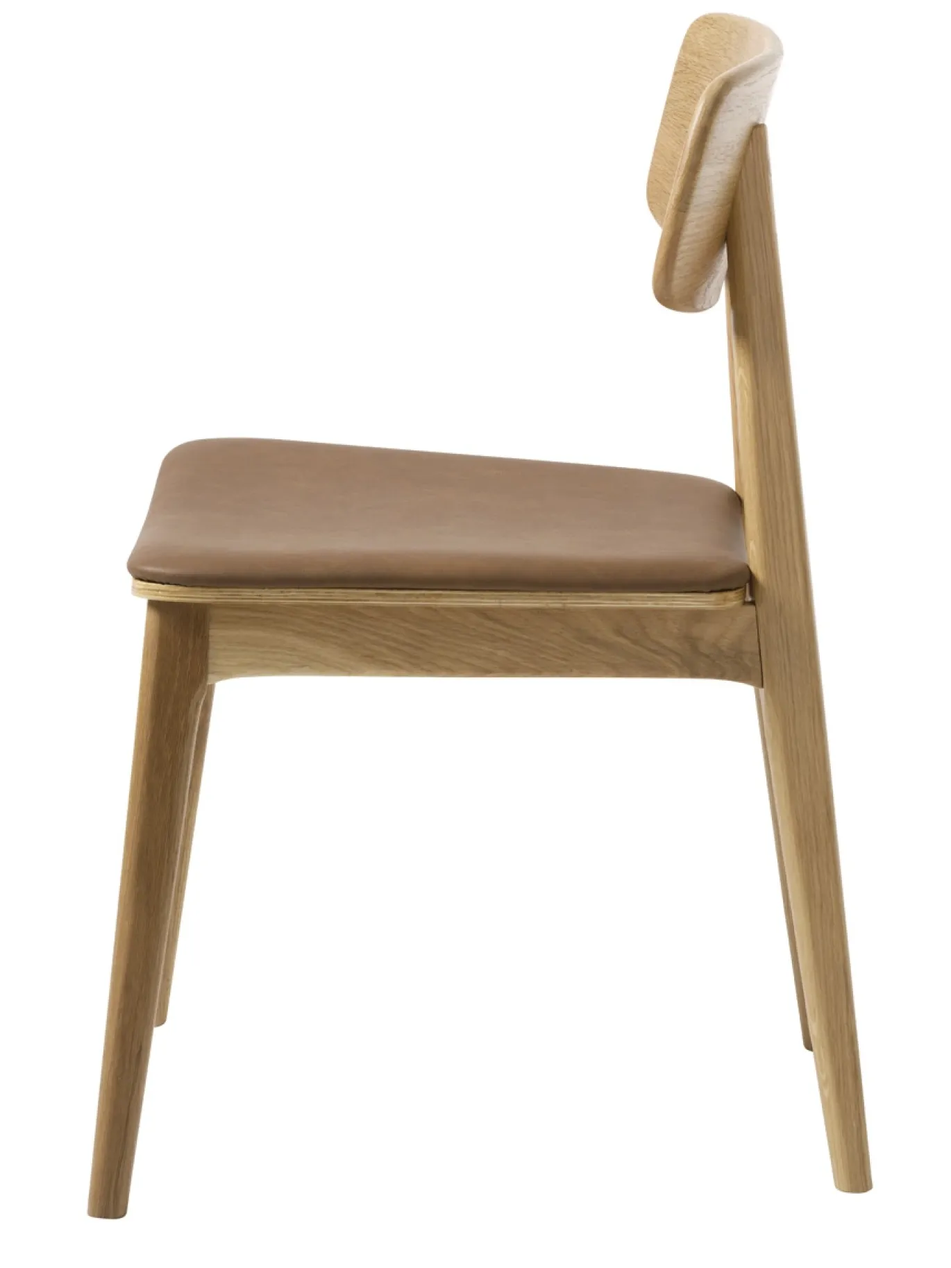 Eetkamerstoel Livo Tan Pu Naturel Eiken - Giga Living