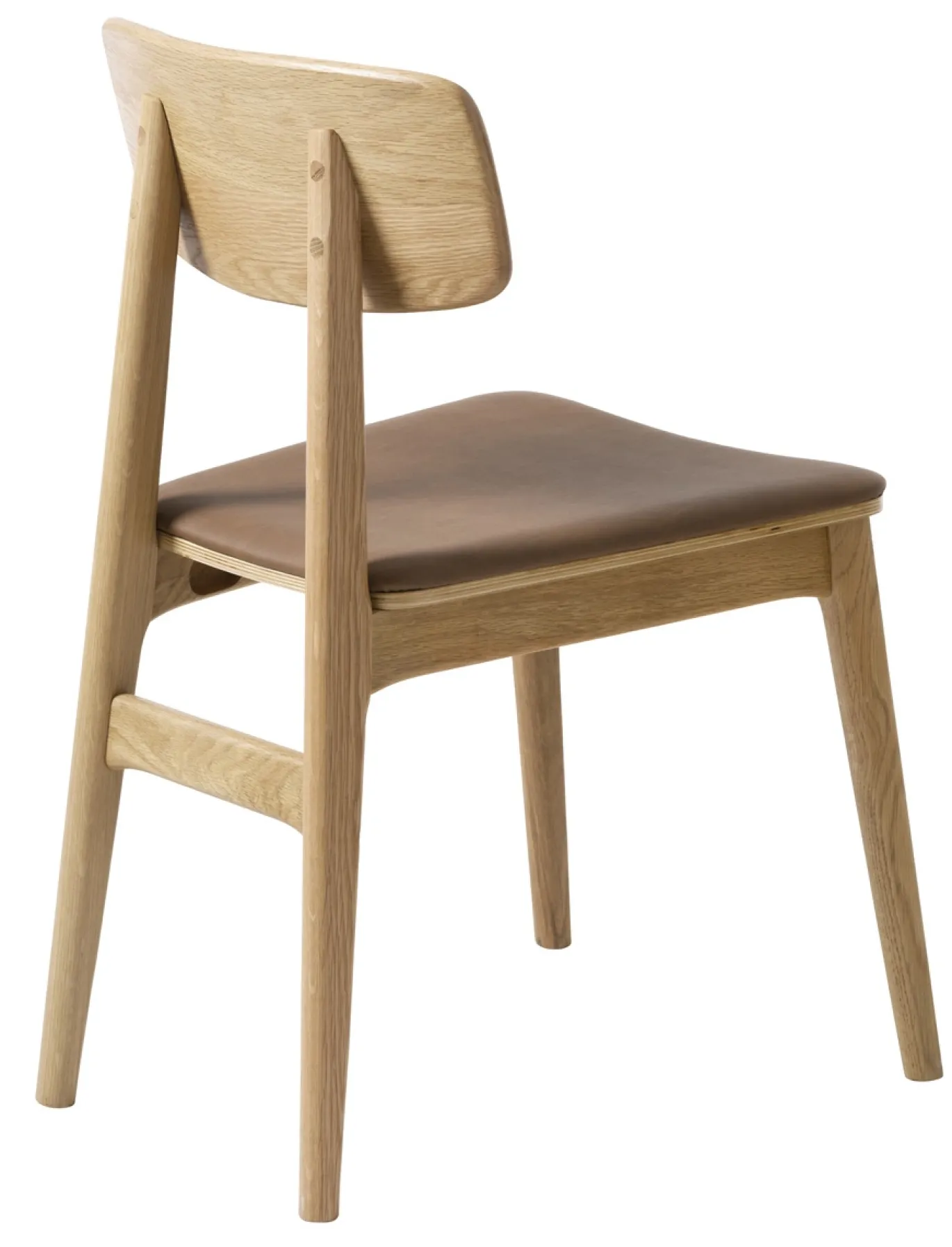 Eetkamerstoel Livo Tan Pu Naturel Eiken - Giga Living