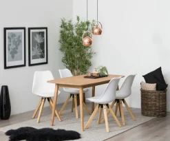 Eetkamerstoel Ljusvik Wit Pu - Giga Living