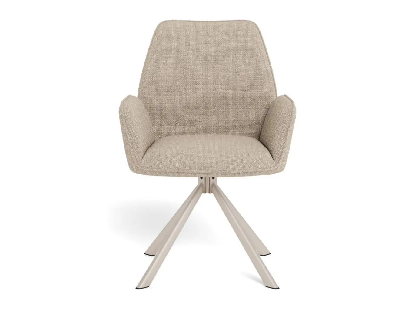 Eetkamerstoel Lorin Met Armleuning Basel Beige Set van 2 - Giga Living