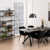 Eetkamerstoel Lucca Met Armleuning Zwart - Giga Living