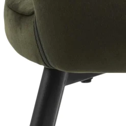 Eetkamerstoel Lucca Met Armleuning Groen - Giga Living