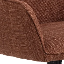 Eetkamerstoel Lugo Met Armleuning Terracotta Basel - Giga Living