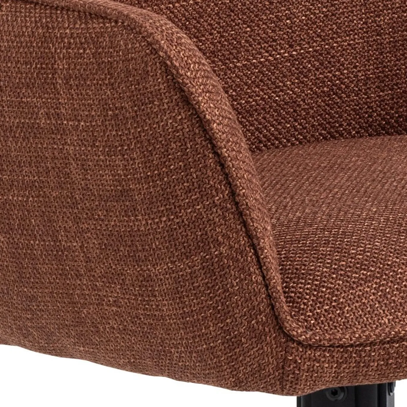 Eetkamerstoel Lugo Met Armleuning Terracotta Basel - Giga Living