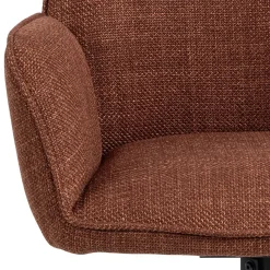 Eetkamerstoel Lugo Met Armleuning Terracotta Basel - Giga Living