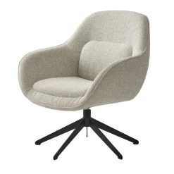 Eetkamerstoel Lynn Lounge Off White Melange Swivel - Giga Living