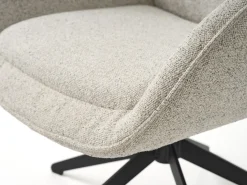 Eetkamerstoel Lynn Lounge Off White Melange Swivel - Giga Living