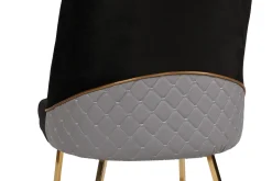 Eetkamerstoel Madrid Velvet Zwart Set van 2