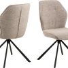 Eetkamerstoel Marouan Monza Beige Draaibaar - Giga Living