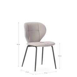 Eetkamerstoel Maura Beige - Giga Meubel