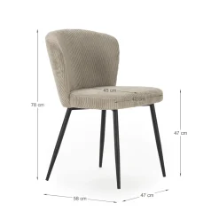 Eetkamerstoel Megan Beige - Giga Meubel
