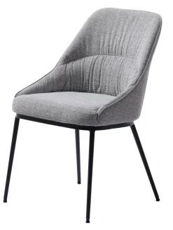 Eetkamerstoel Meridian Mid Grijs Tweed - Giga Living